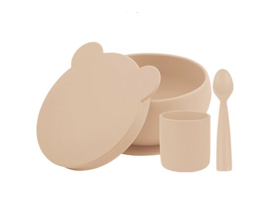 Набір дитячого посуду MinikOiOi BLW Set I - Bubble Beige (101070057)