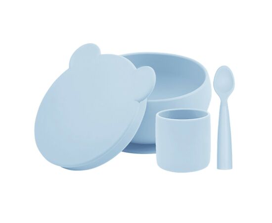 Набір дитячого посуду MinikOiOi BLW Set I - Mineral Blue (101070056)