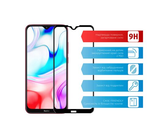 Скло захисне ACCLAB Full Glue Xiaomi Redmi 8 (1283126508738), зображення 2 Скло захисне ACCLAB Full Glue Xiaomi Redmi 8 (1283126508738), зображення 2