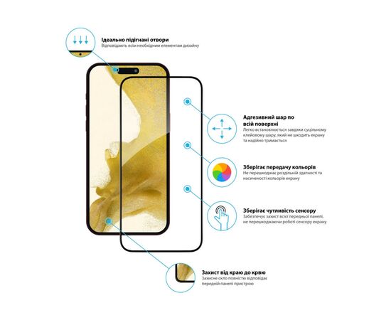 Стекло защитное Global Full Glue Apple iPhone 15 Pro (1283126575426), изображение 3 Стекло защитное Global Full Glue Apple iPhone 15 Pro (1283126575426), изображение 3
