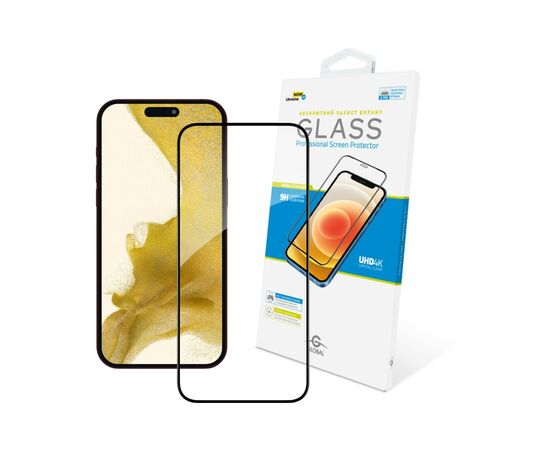 Стекло защитное Global Full Glue Apple iPhone 15 Pro Max (1283126575433), изображение 2 Стекло защитное Global Full Glue Apple iPhone 15 Pro Max (1283126575433), изображение 2
