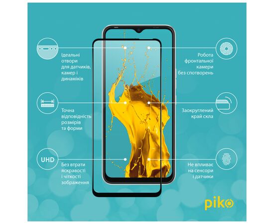Стекло защитное Piko Full Glue Tecno Spark 8C (1283126542497), изображение 3 Стекло защитное Piko Full Glue Tecno Spark 8C (1283126542497), изображение 3