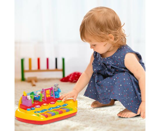 Розвиваюча іграшка Kiddi Smart Піаніно – Звірята на гойдалці (українська) (063412), зображення 5 Розвиваюча іграшка Kiddi Smart Піаніно – Звірята на гойдалці (українська) (063412), зображення 5