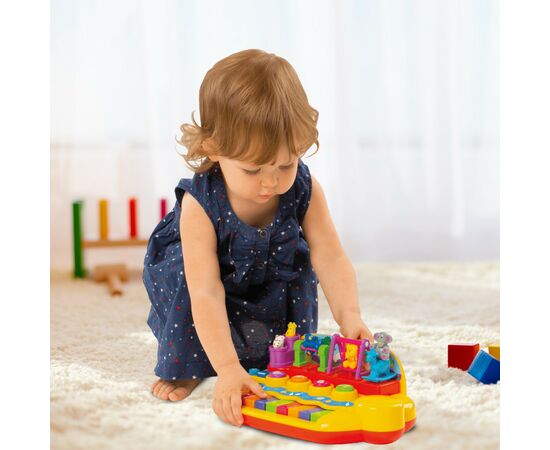 Розвиваюча іграшка Kiddi Smart Піаніно – Звірята на гойдалці (українська) (063412), зображення 6 Розвиваюча іграшка Kiddi Smart Піаніно – Звірята на гойдалці (українська) (063412), зображення 6