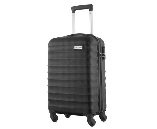 Валіза Semi Line Ребриста 20" S Чорна (T5576-2)