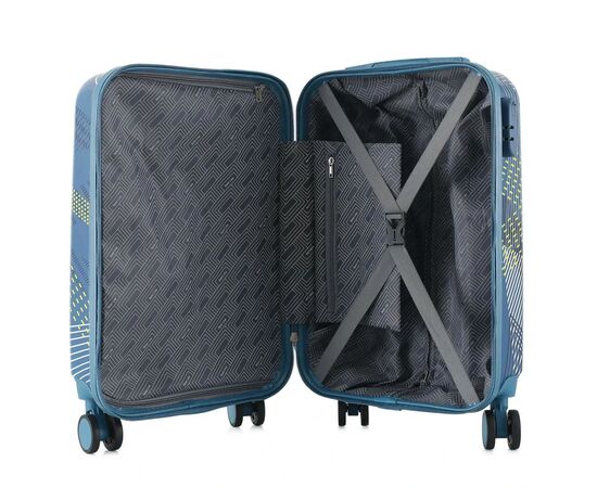 Чемодан Semi Line Pattern 20" S Blue (T5652-1), изображение 6 Чемодан Semi Line Pattern 20" S Blue (T5652-1), изображение 6