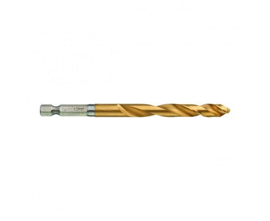 Сверло Milwaukee по металлу RedHEX HSS-G TiN, 8,0 мм (48894719), изображение 2 Сверло Milwaukee по металлу RedHEX HSS-G TiN, 8,0 мм (48894719), изображение 2