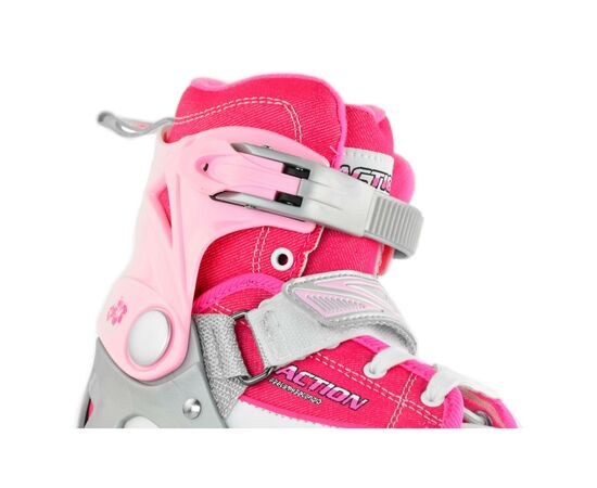 Роликові ковзани Action Anny Рожеві 33-36 (PW-126B-13-2PINK/33-36), зображення 3 Роликові ковзани Action Anny Рожеві 33-36 (PW-126B-13-2PINK/33-36), зображення 3