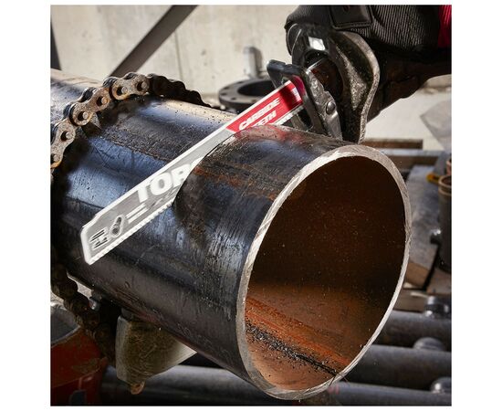 Полотно Milwaukee для сабельной пилы, TORCH CARBIDE 230мм, шаг 3,6мм, металл (48005202), изображение 2 Полотно Milwaukee для сабельной пилы, TORCH CARBIDE 230мм, шаг 3,6мм, металл (48005202), изображение 2