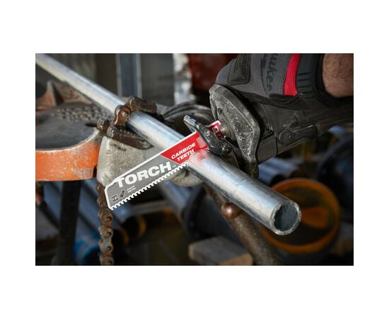Полотно Milwaukee для сабельной пилы, TORCH CARBIDE 230мм, шаг 3,6мм, металл (48005202), изображение 4 Полотно Milwaukee для сабельной пилы, TORCH CARBIDE 230мм, шаг 3,6мм, металл (48005202), изображение 4