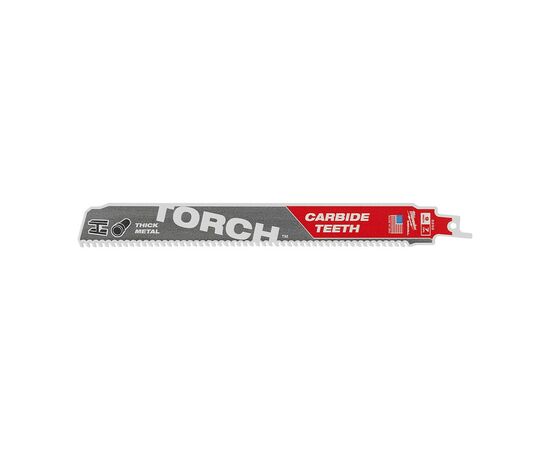 Полотно Milwaukee для сабельной пилы, TORCH CARBIDE 230мм, шаг 3,6мм, металл (48005202)