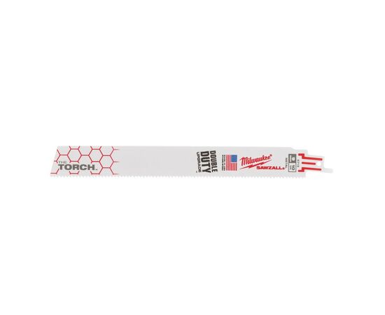 Полотно Milwaukee для сабельной пилы, TORCH 230мм, шаг 2,5мм, 5шт, металл (48005713)