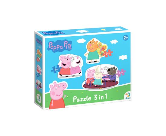 Пазл DoDo 3 в 1 Peppa Pig (200339)