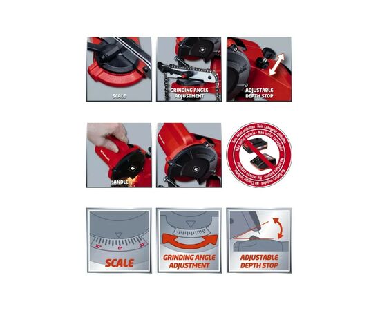 Верстак Einhell для заточки цепей GE-CS 18 Li - Solo, 18В PXC (без АКБ и ЗУ) (4499940), изображение 3 Верстак Einhell для заточки цепей GE-CS 18 Li - Solo, 18В PXC (без АКБ и ЗУ) (4499940), изображение 3