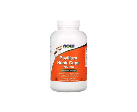 Трави Now Foods Подорожник (Псиліум), Psyllium Husks, 700 Мг, 360 Капсул (NOW-05974)