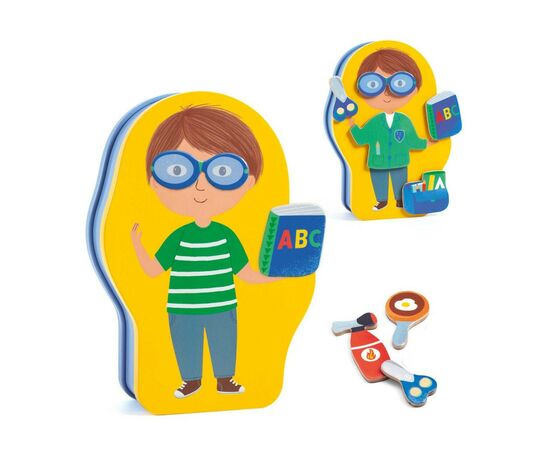 Настольная игра Djeco Магнитная игра Профессии (DJ03086), изображение 3 Настольная игра Djeco Магнитная игра Профессии (DJ03086), изображение 3
