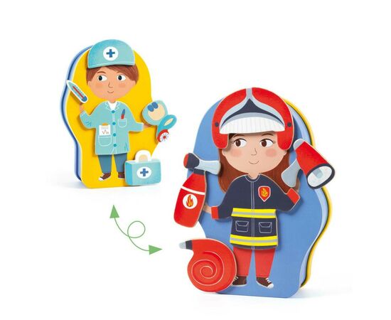 Настольная игра Djeco Магнитная игра Профессии (DJ03086), изображение 4 Настольная игра Djeco Магнитная игра Профессии (DJ03086), изображение 4
