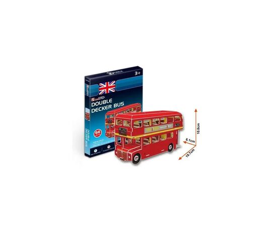 Пазл Cubic Fun 3D Автобус Дабл Декер серія міні (S3018h), зображення 3 Пазл Cubic Fun 3D Автобус Дабл Декер серія міні (S3018h), зображення 3