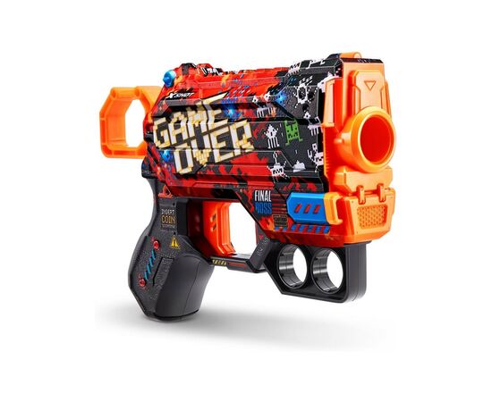 Игрушечное оружие Zuru X-Shot Быстрострельный бластер Skins Menace Game Over (8 патронов) (36515B)