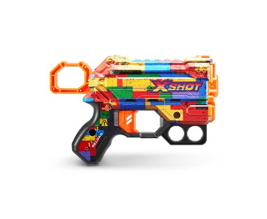 Игрушечное оружие Zuru X-Shot Быстрострельный бластер Skins Menace Striper (8 патронов) (36515N), изображение 2 Игрушечное оружие Zuru X-Shot Быстрострельный бластер Skins Menace Striper (8 патронов) (36515N), изображение 2
