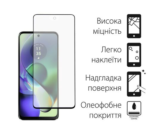Стекло защитное Dengos Motorola G54 (black) (TGFG-326), изображение 2 Стекло защитное Dengos Motorola G54 (black) (TGFG-326), изображение 2