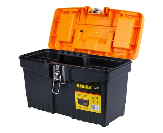 Ящик для инструментов Sigma c металлическими замками 320x155x187мм (7403531) (7403531), изображение 4 Ящик для инструментов Sigma c металлическими замками 320x155x187мм (7403531) (7403531), изображение 4