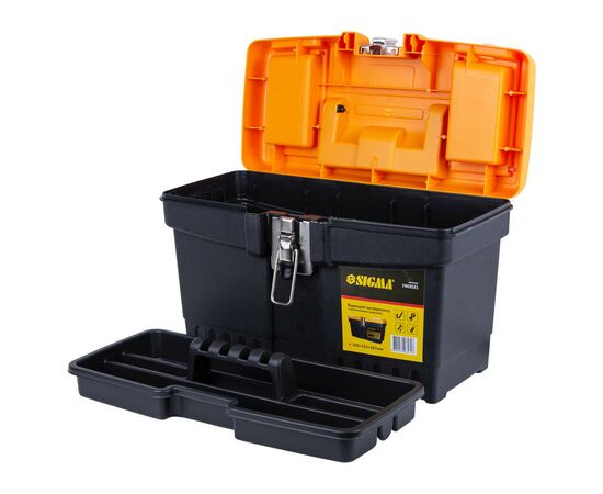 Ящик для инструментов Sigma c металлическими замками 320x155x187мм (7403531) (7403531), изображение 5 Ящик для инструментов Sigma c металлическими замками 320x155x187мм (7403531) (7403531), изображение 5