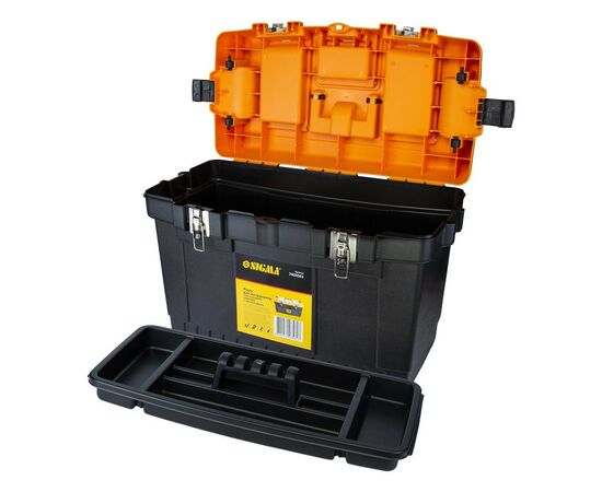 Ящик для инструментов Sigma c металлическими замками 564x310x388мм (7403561) (7403561), изображение 4 Ящик для инструментов Sigma c металлическими замками 564x310x388мм (7403561) (7403561), изображение 4