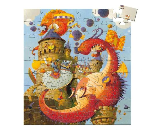 Пазл Djeco Лицар і Дракон (DJ07256), зображення 2 Пазл Djeco Лицар і Дракон (DJ07256), зображення 2