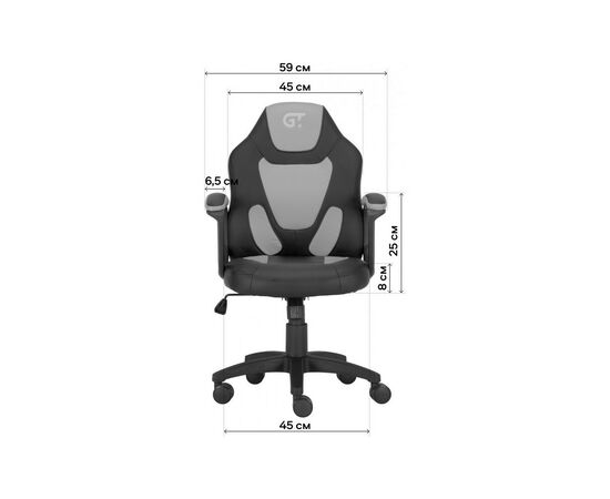 Кресло игровое GT Racer X-1414 Black/Black Suede (X-1414 Fabric Black/Black Suede), изображение 3 Кресло игровое GT Racer X-1414 Black/Black Suede (X-1414 Fabric Black/Black Suede), изображение 3