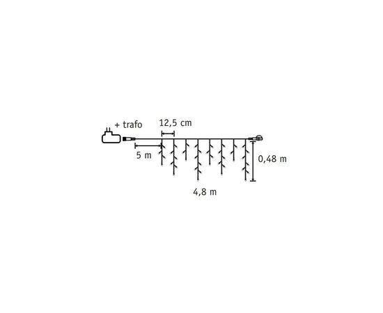 Гирлянда Luca соединительная "Бахрома", 9,8х0.48 м, белый. (8720362171096), изображение 5 Гирлянда Luca соединительная "Бахрома", 9,8х0.48 м, белый. (8720362171096), изображение 5