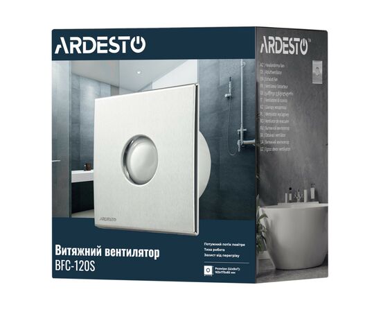 Вытяжной вентилятор Ardesto BFC-120S, изображение 7 Вытяжной вентилятор Ardesto BFC-120S, изображение 7