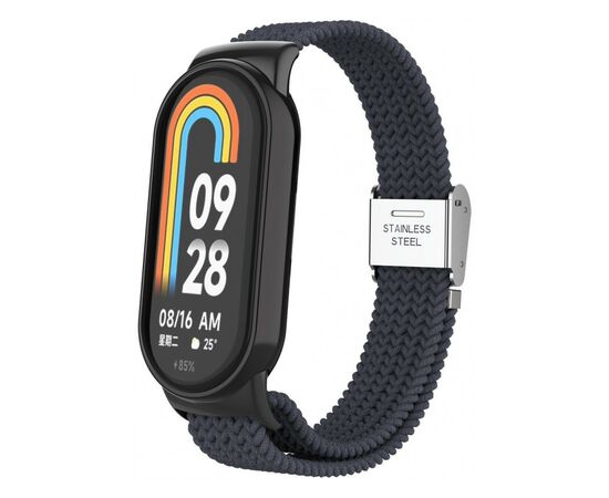 Ремінець до фітнес браслета Armorstandart Braided Solo Loop для Xiaomi Mi Band 7/6/5/4 Charcoal (ARM69904)