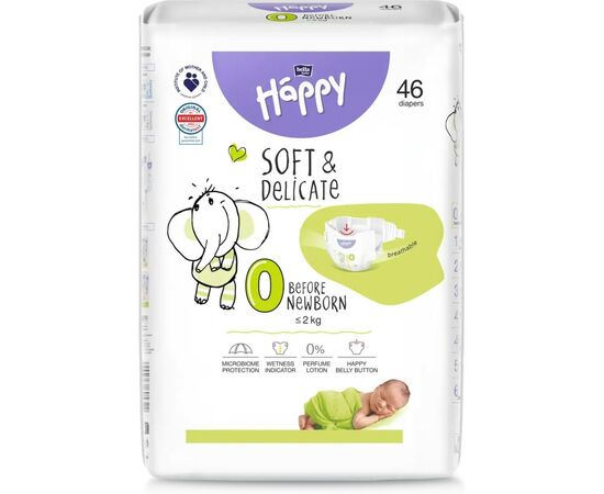 Подгузники Bella Happy 0 Before New Born 46 шт (5900516605322)