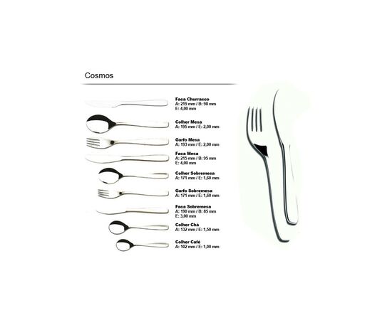 Столова ложка Tramontina Cosmos 3 шт (66950/011), зображення 4