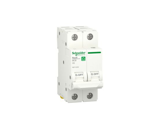 Автоматичний вимикач Schneider Electric RESI9 6kA 2P 6A C (R9F12206)