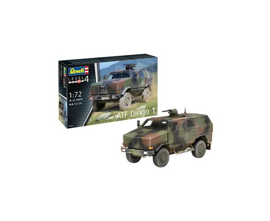 Сборная модель Revell Бронеавтомобиль ATF Dingo 1 уровень 4 масштаб 1:72 (RVL-03345), изображение 2 Сборная модель Revell Бронеавтомобиль ATF Dingo 1 уровень 4 масштаб 1:72 (RVL-03345), изображение 2