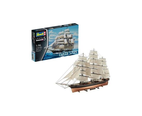 Сборная модель Revell Клипер "Катти Сарк" уровень 5 масштаб 1:96 (RVL-05422), изображение 2 Сборная модель Revell Клипер "Катти Сарк" уровень 5 масштаб 1:96 (RVL-05422), изображение 2