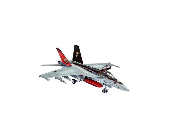 Сборная модель Revell Истребитель F/A-18E Super Hornet уровень 4 масштаб 1:144 (RVL-63997), изображение 2 Сборная модель Revell Истребитель F/A-18E Super Hornet уровень 4 масштаб 1:144 (RVL-63997), изображение 2