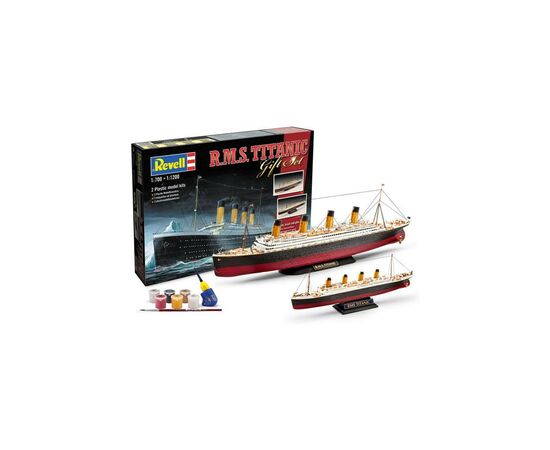 Сборная модель Revell Корабль Титаник подарочный набор уровень 4 1:700 и 1:1200 уровень 4 1:700 и 1:1200 (RVL-05727), изображение 2 Сборная модель Revell Корабль Титаник подарочный набор уровень 4 1:700 и 1:1200 уровень 4 1:700 и 1:1200 (RVL-05727), изображение 2
