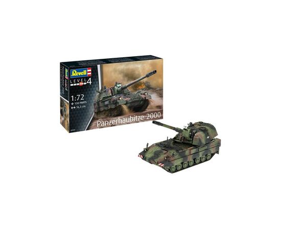 Сборная модель Revell САУ Panzerhaubitze 2000 уровень 4 масштаб 1:72 (RVL-03347), изображение 2 Сборная модель Revell САУ Panzerhaubitze 2000 уровень 4 масштаб 1:72 (RVL-03347), изображение 2