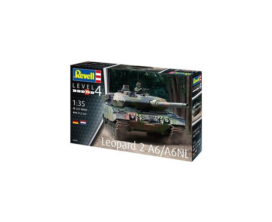 Збірна модель Revell Танк Леопард 2 A6/A6NL рівень 4 масштаб 1:35 (RVL-03281)