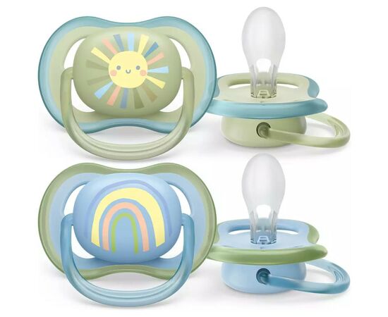 Пустышка Philips AVENT Ultra Air 0-6 міс. 2 шт (SCF085/58), изображение 2 Пустышка Philips AVENT Ultra Air 0-6 міс. 2 шт (SCF085/58), изображение 2