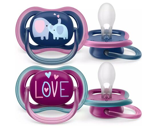 Пустышка Philips AVENT Ultra Air, 18+ міс., 2шт (SCF349/22), изображение 2 Пустышка Philips AVENT Ultra Air, 18+ міс., 2шт (SCF349/22), изображение 2