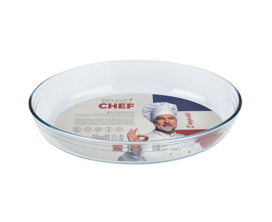 Форма для выпечки Bravo Chef склянна овальна 35 х 24 х 6 см (BC-347B/FR), изображение 2 Форма для выпечки Bravo Chef склянна овальна 35 х 24 х 6 см (BC-347B/FR), изображение 2
