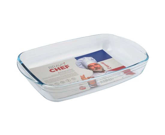 Форма для выпечки Bravo Chef склянна прямокутна 39 х 25 х 7 см (BC-249B/FR), изображение 2 Форма для выпечки Bravo Chef склянна прямокутна 39 х 25 х 7 см (BC-249B/FR), изображение 2