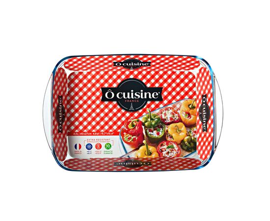Форма для выпечки O Cuisine прямокутна 40 х 27 х 7 см 4.5 л (240BC00/1646), изображение 3 Форма для выпечки O Cuisine прямокутна 40 х 27 х 7 см 4.5 л (240BC00/1646), изображение 3
