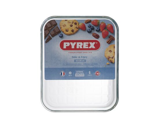 Жаровня Pyrex BakeEnjoy прямокутна 32 х 26 х 2 см (291B000/7616), зображення 6 Жаровня Pyrex BakeEnjoy прямокутна 32 х 26 х 2 см (291B000/7616), зображення 6