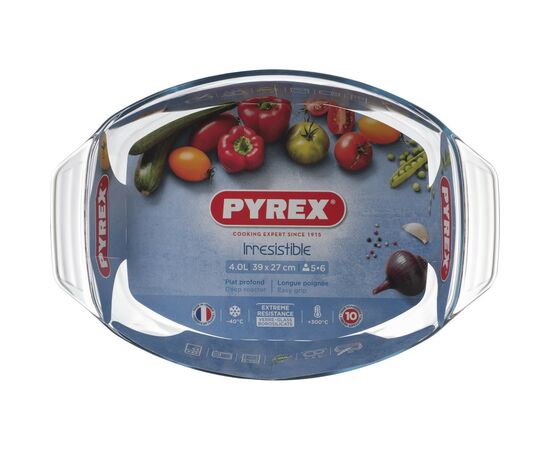 Форма для выпечки Pyrex Irresistible овальна 39 х 27 х 7 см 4 л (412B000/7644), изображение 6 Форма для выпечки Pyrex Irresistible овальна 39 х 27 х 7 см 4 л (412B000/7644), изображение 6