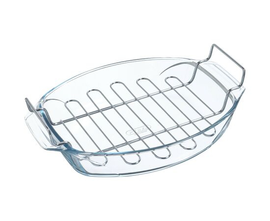 Форма для выпечки Pyrex Irresistible овальна з решіткою 39 х 27 х 9 см 4 л (412U000/7043)